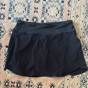 Outdoor Voices L Black Mini Tennis Skirt